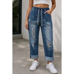 Wallflower Jeans Womens Size L Y2K Streetwear Mid Wash Indie Skater Denim